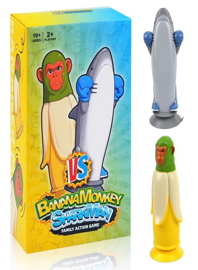 Senduzll Banana Momkey vs sharkman: Flippin' Fun Party Game You'll Ever Play for Family, Adults - Perfect Christmas Parties, Game Night | Bonus Content Included - Image 1